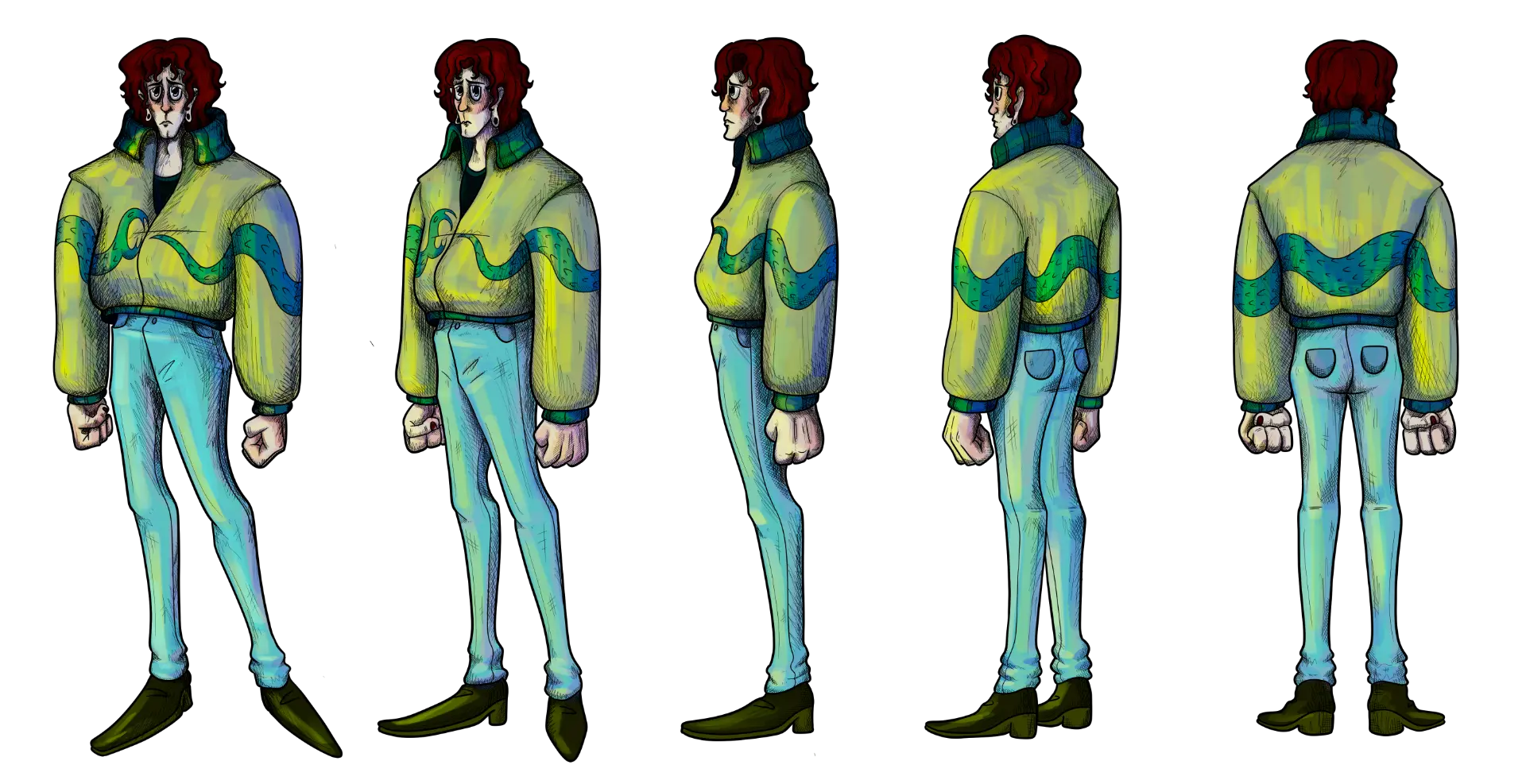 Rotación de personaje — diseño y animación de PLOP